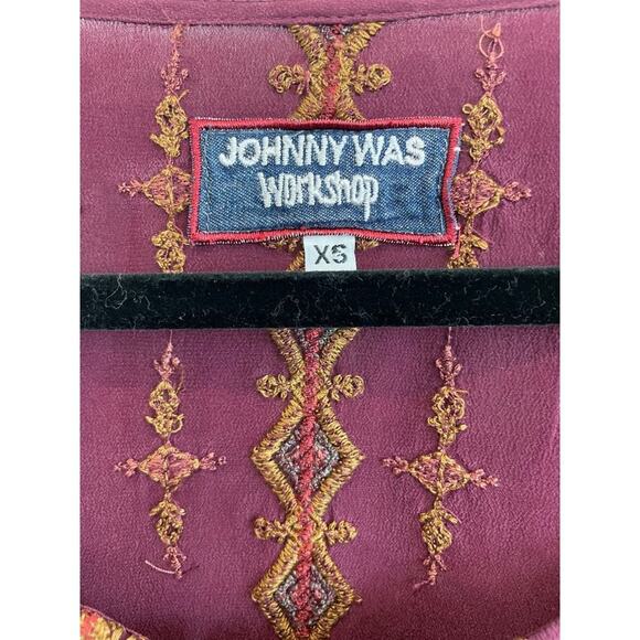 Johnny Was Workshop / Vika Peasant Tunic Top / Boho Embroidered Shirt - Picture 2 of 7